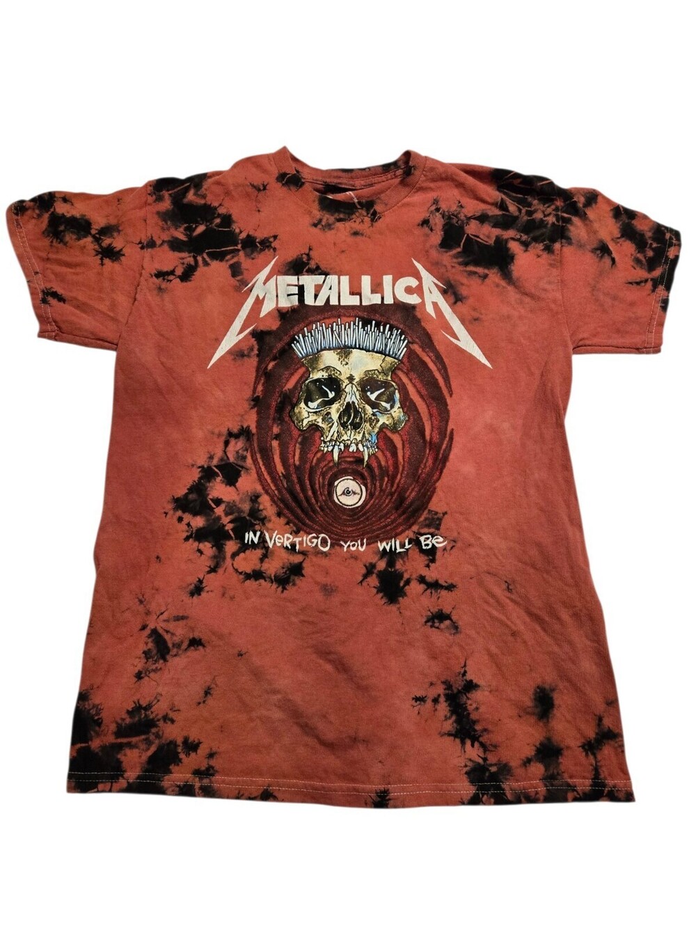 Metallica Shirt Small In Vertigo You Will Be Tie Dye Red Black Band Tee